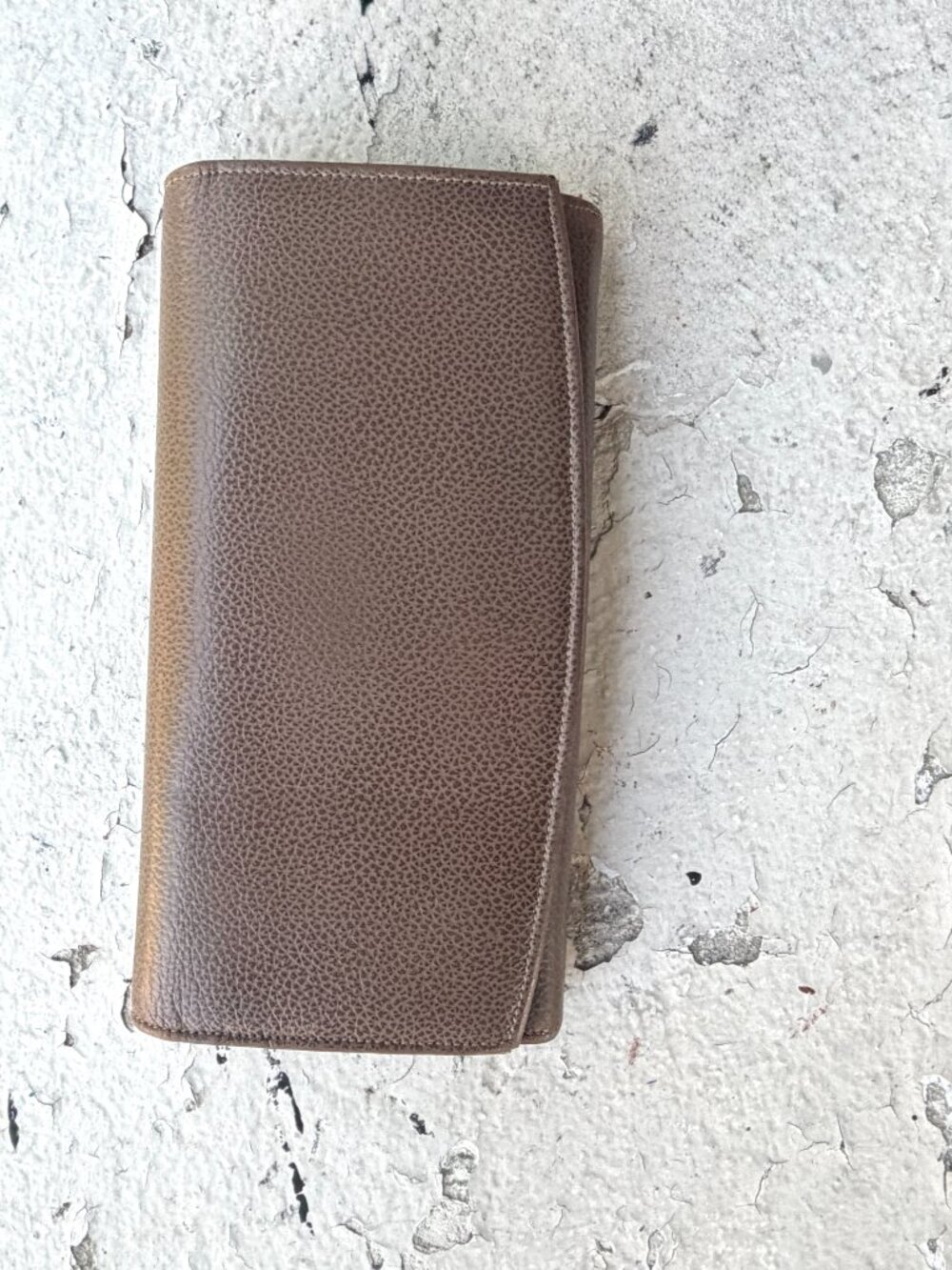 COACH Vintage 90s Madison Long Kisslock Granite Taupe Continental Wallet Clutch
